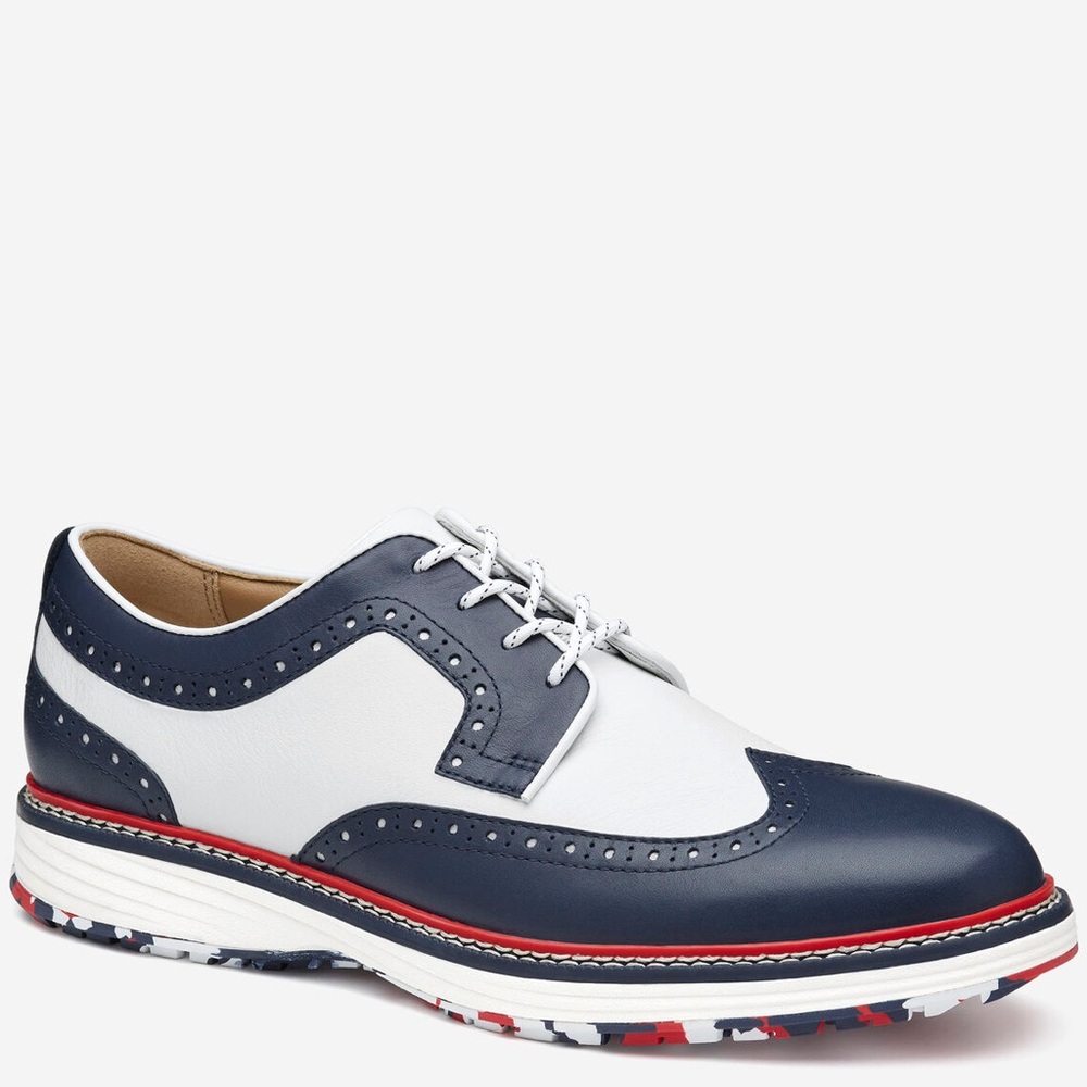 Johnston & Murphy Upton GL3 Luxe Golf Hybrid Size 11.5 Navy/White Waterproof
